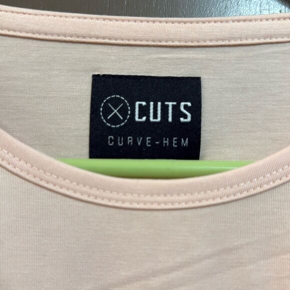 Cuts Clothing Men's Long Sleeve Curve Hem Crew NeckSignature Fit Tee T-Shirt XL - Picture 4 of 6